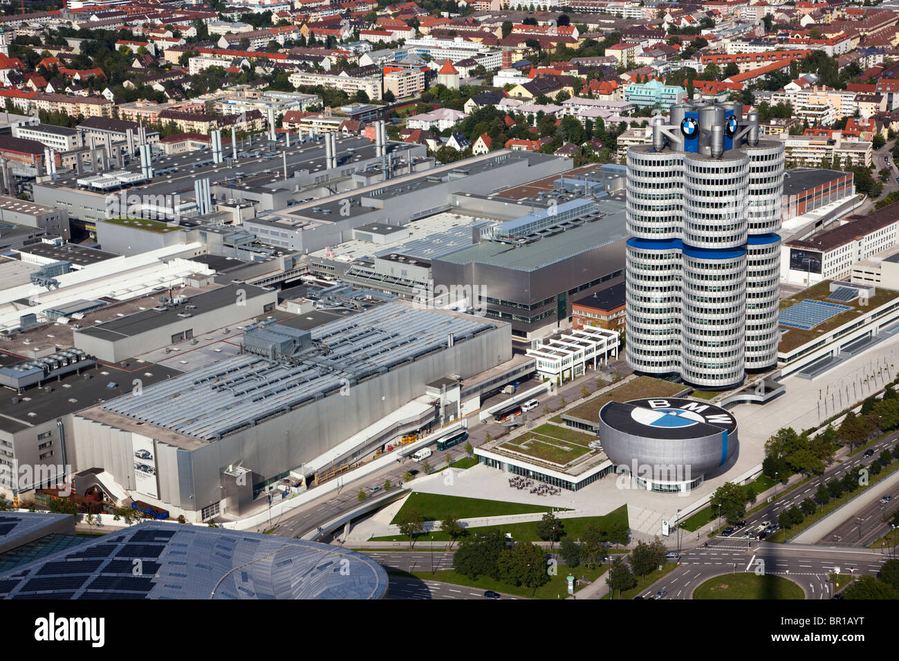 BMW headquarters, museum and main plant, munich Stock Photo - Alamy