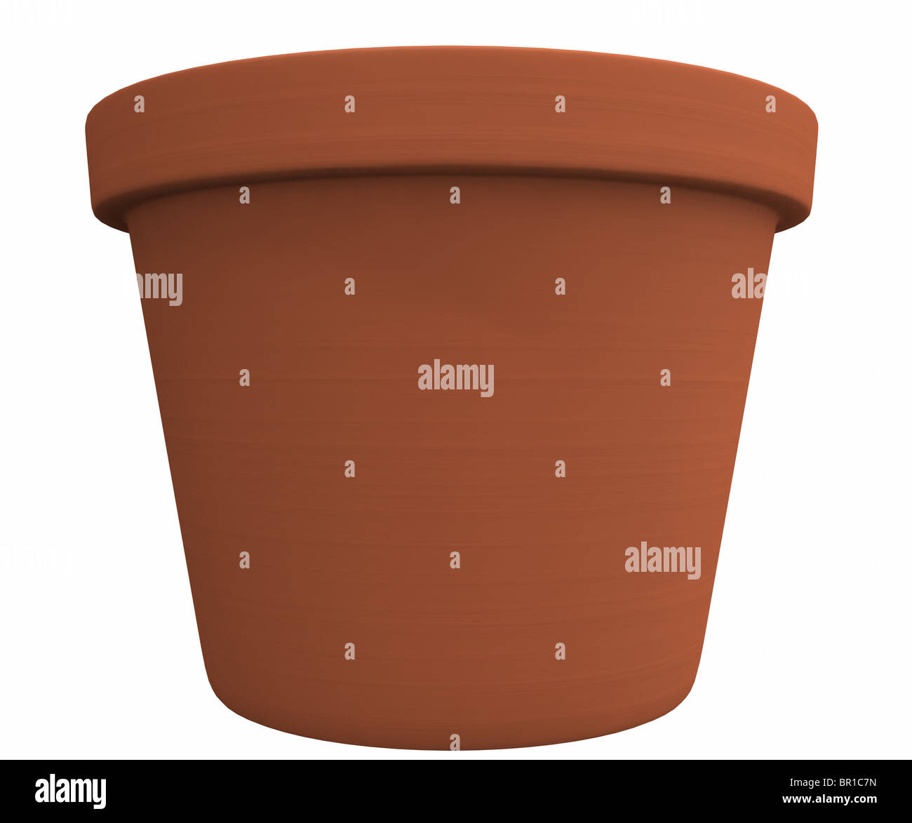A typical flower pot that is isolated on a white background Stock Photo ...