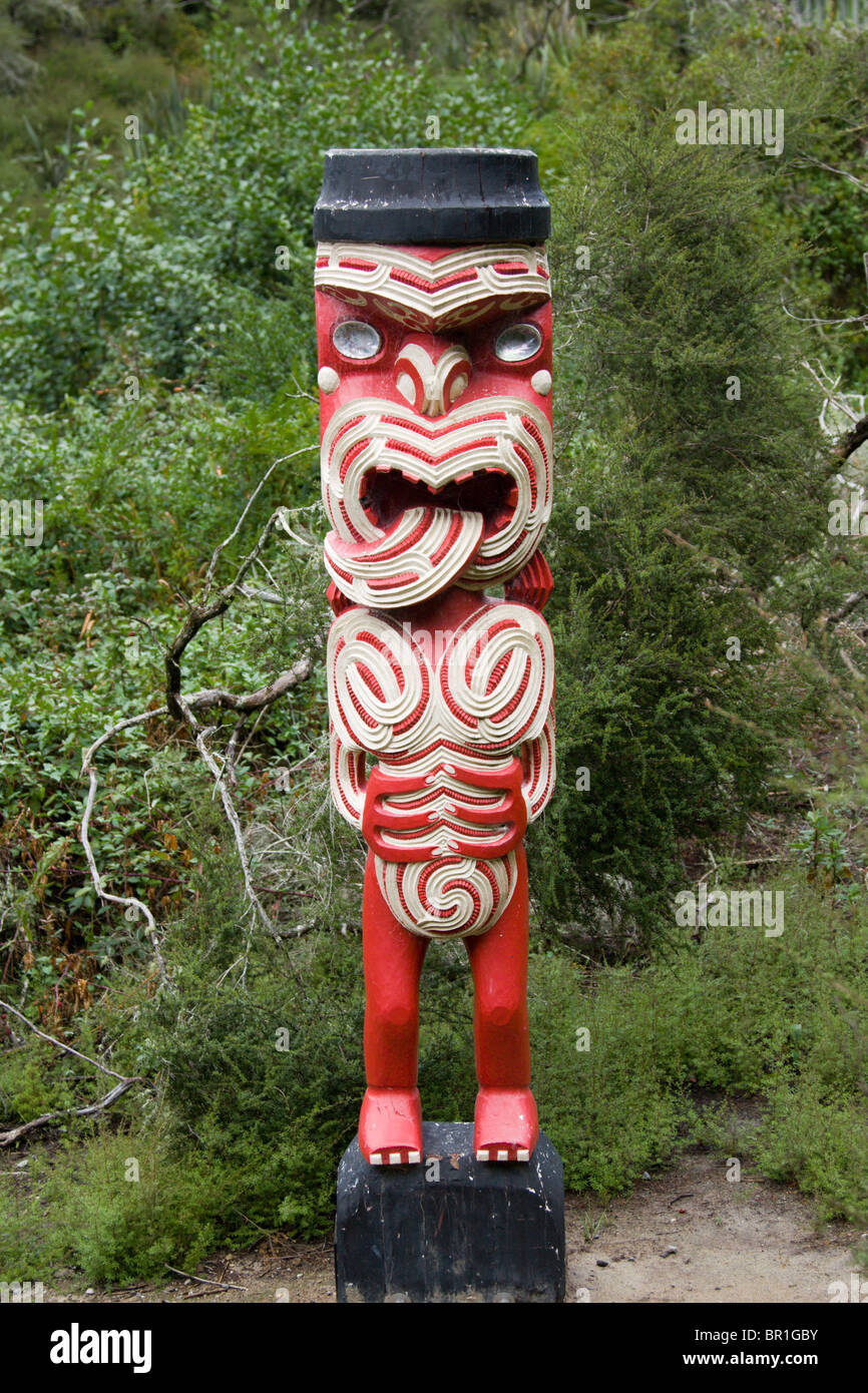 Maori carving Stock Photo