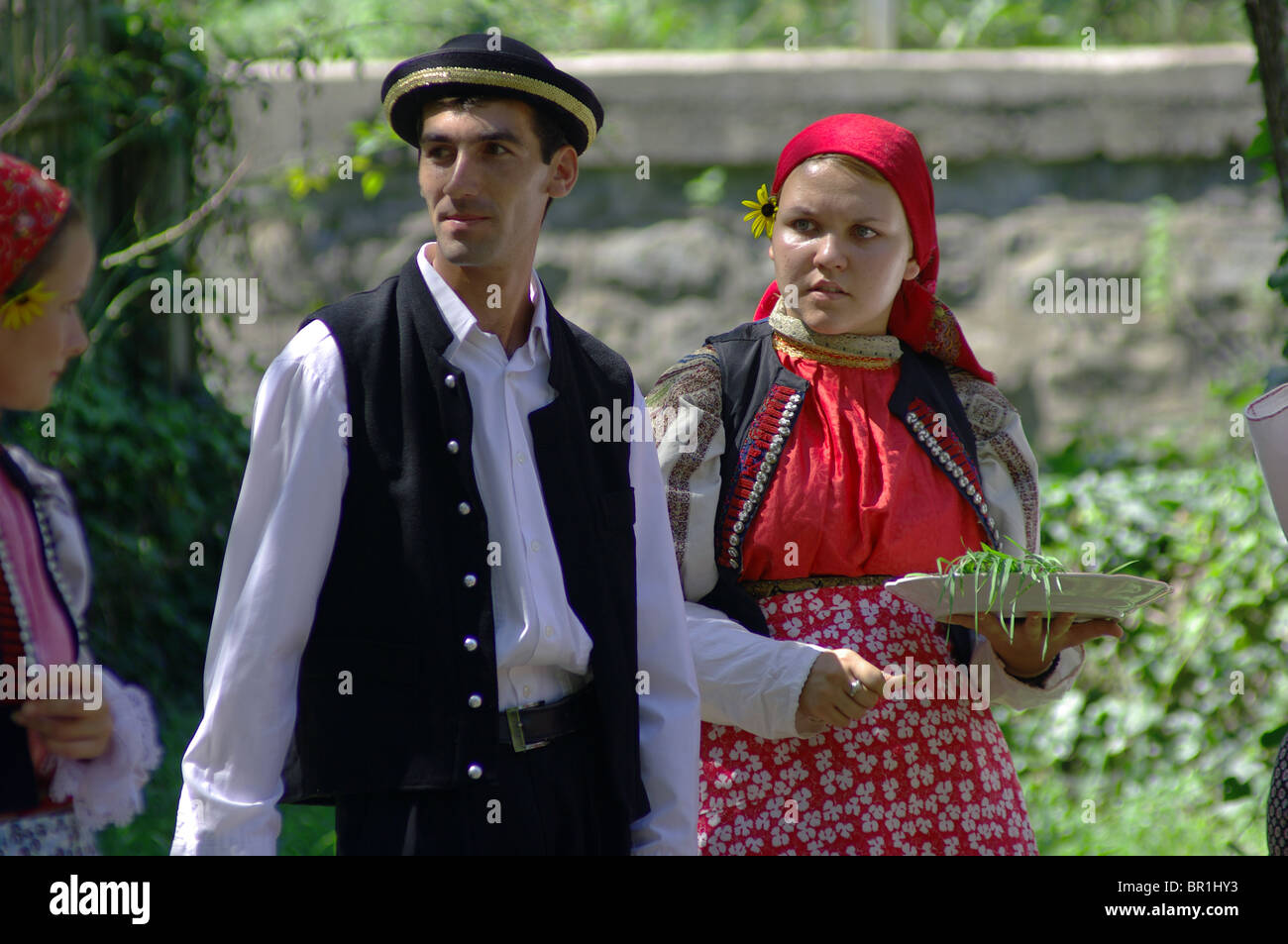 Wedding customs of the village of Banat Bulgarians Bardarski Geran Stock Photo