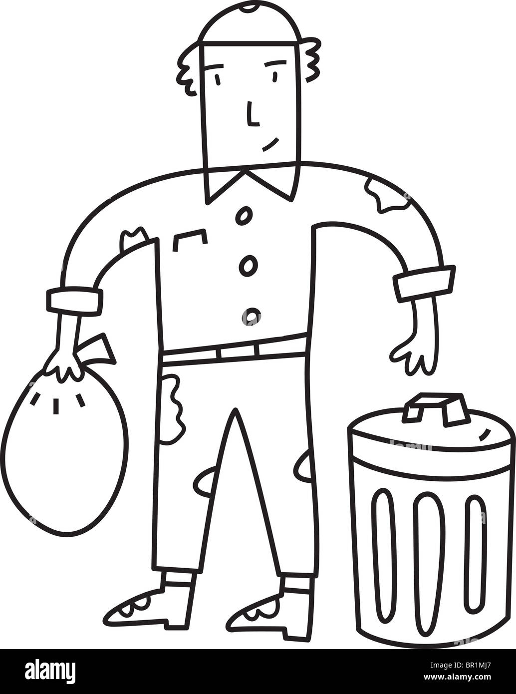 A garbage man Stock Photo Alamy