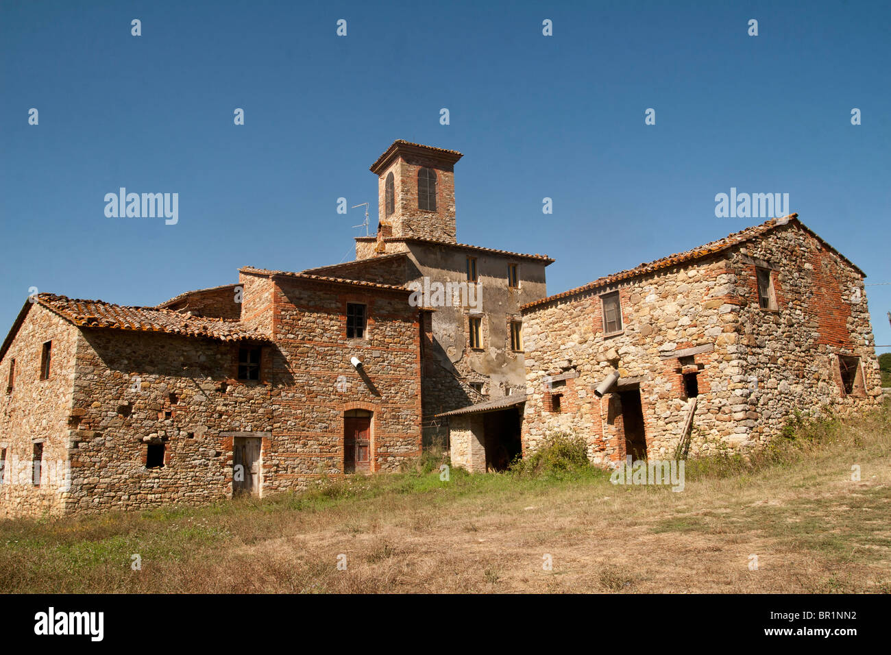 abandoned house in the Tavernelle valley near Perugia in Umbria Italy ...