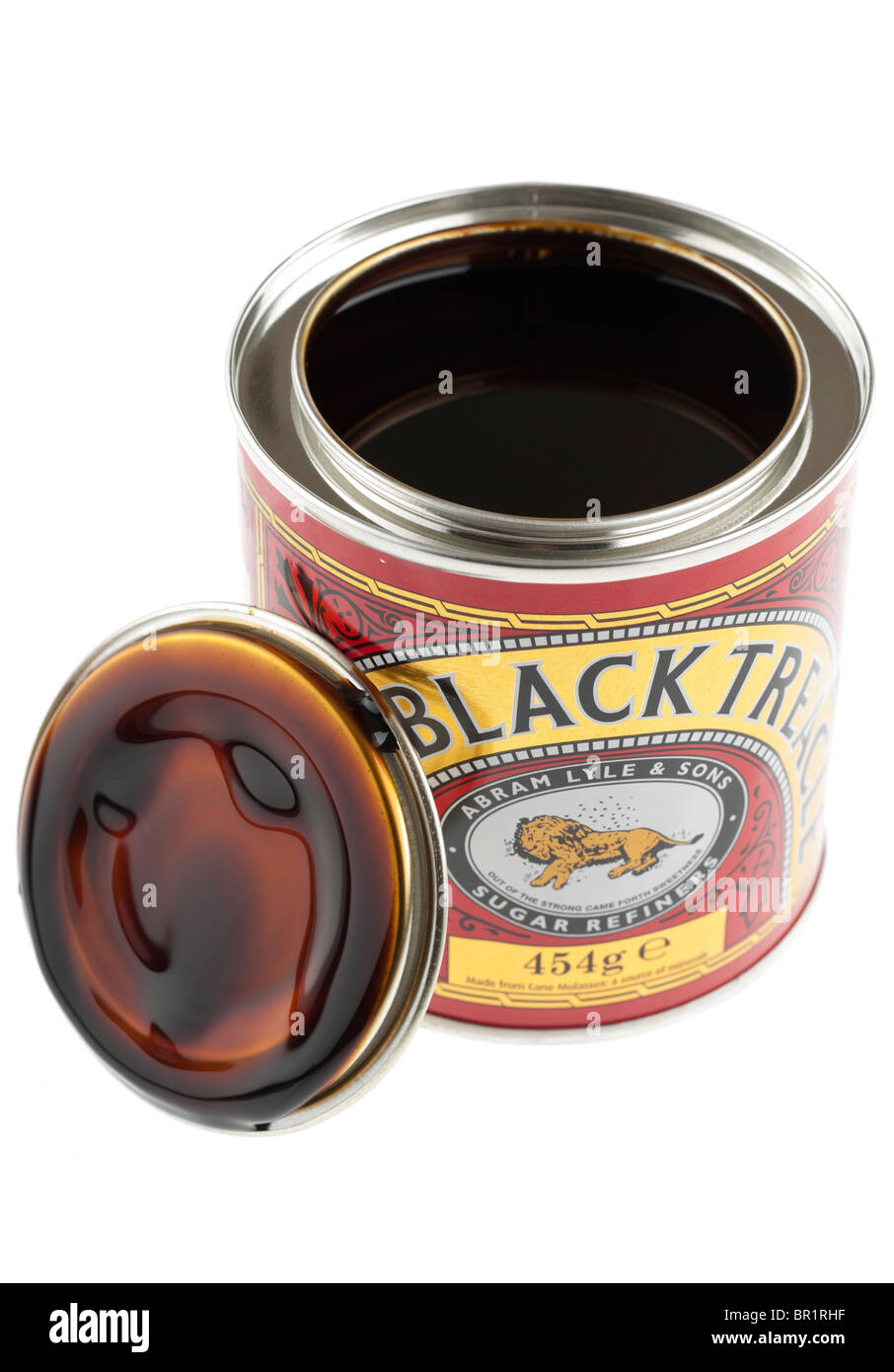 Tin of Abram Lyle Lyles black treacle Stock Photo