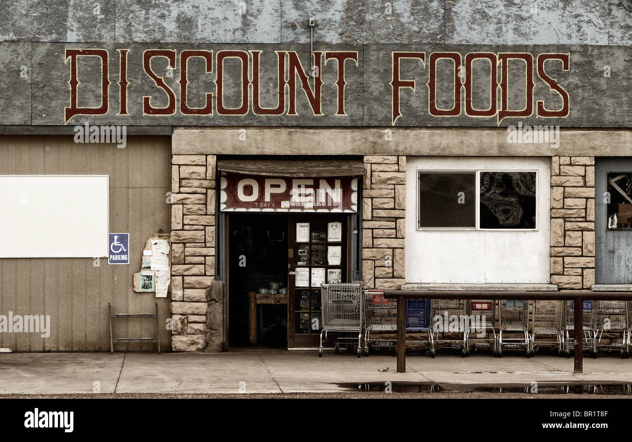 'Discount Foods' Stock Photo