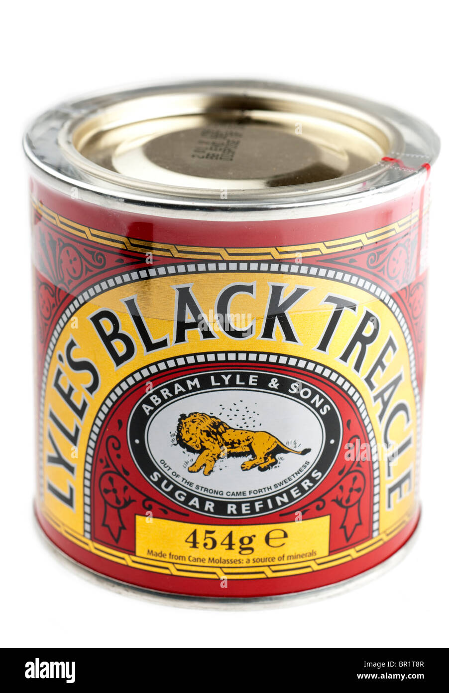 Tin of Abram Lyle Lyles black treacle Stock Photo