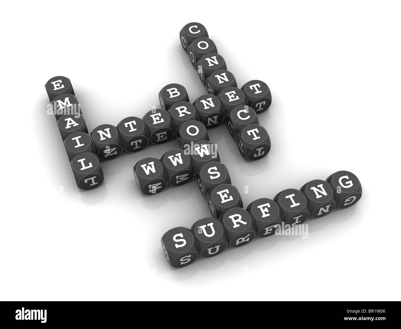 Dice Crossword game Stock Photo Alamy