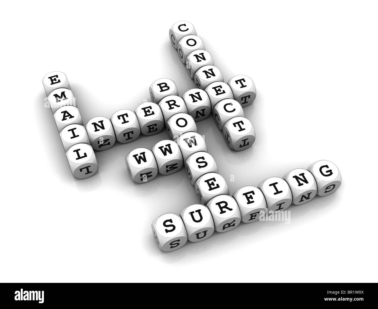 Dice Crossword game Stock Photo Alamy