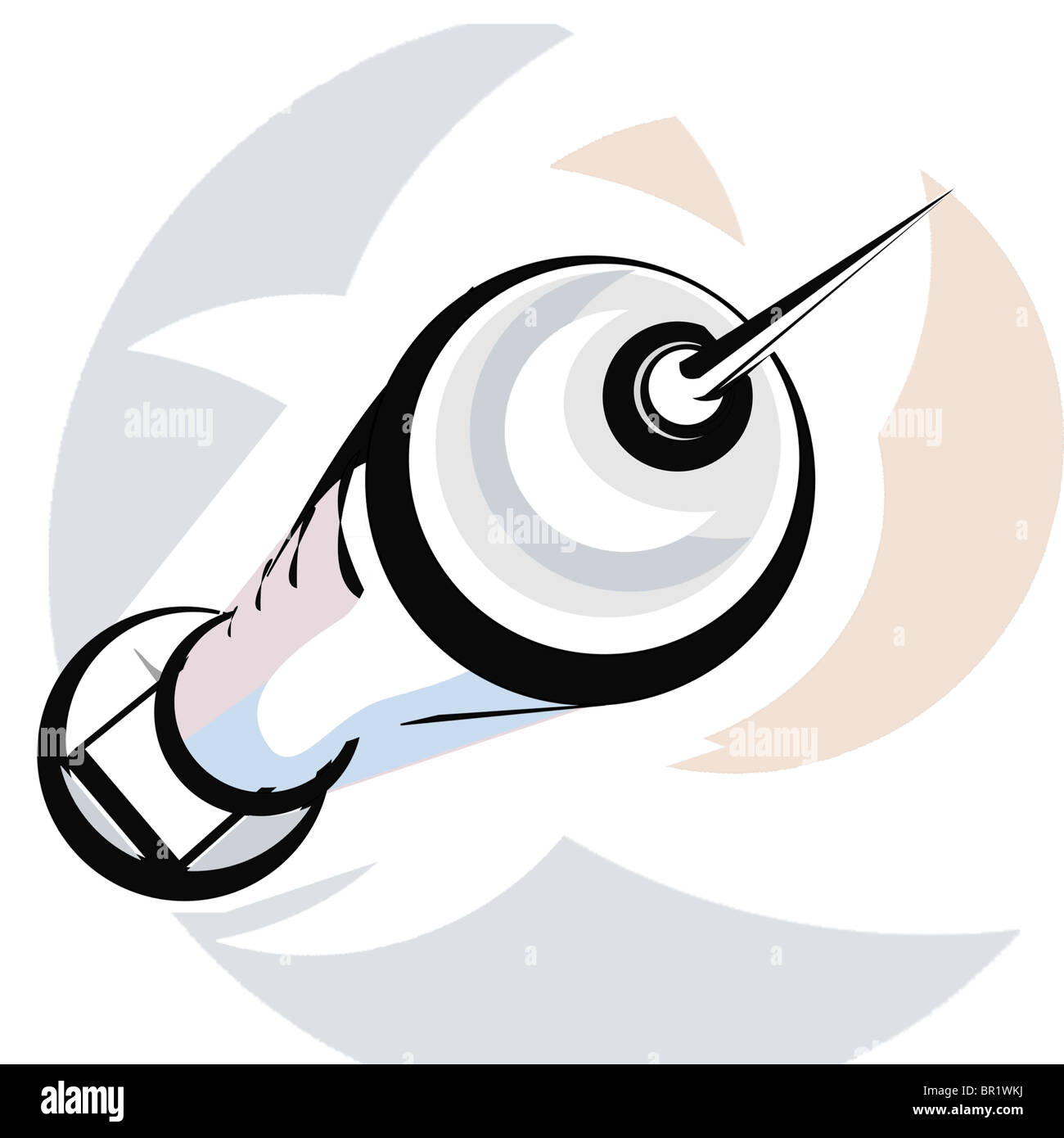 A drawing of a hypodermic needle Stock Photo Alamy