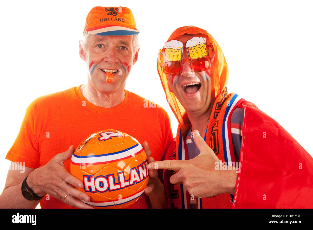 Dutch soccer fans dressed in hi-res stock photography and images - Alamy