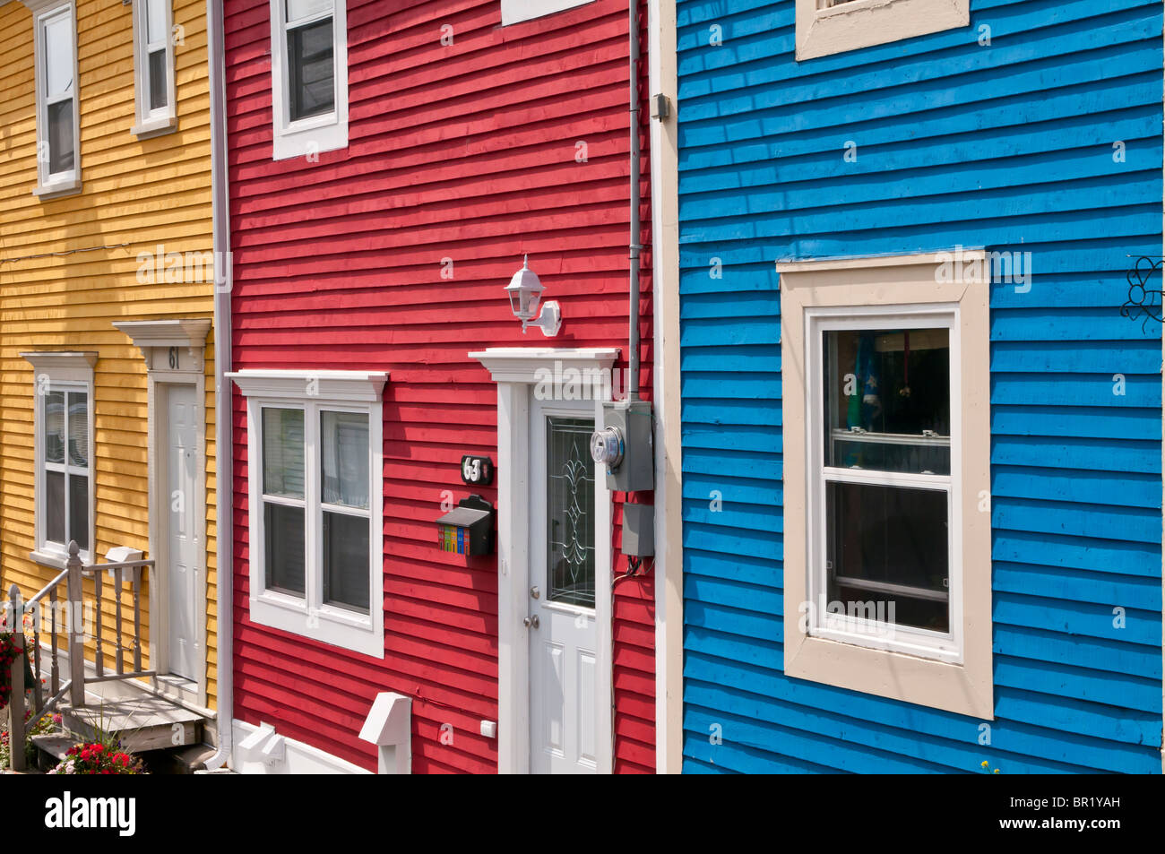 Jellybean (jelly bean row) houses, Signal Hill Road, St. John's
