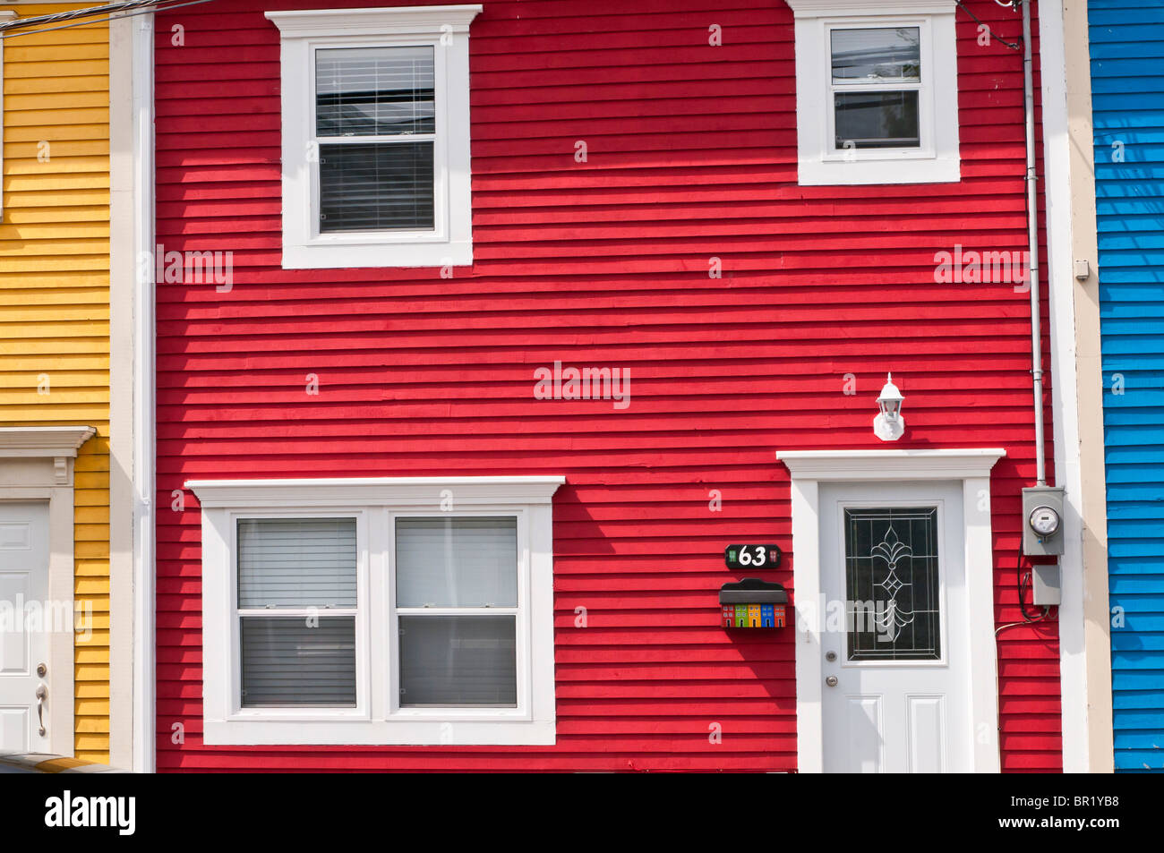 Jellybean (jelly bean row) houses, Signal Hill Road, St. John's