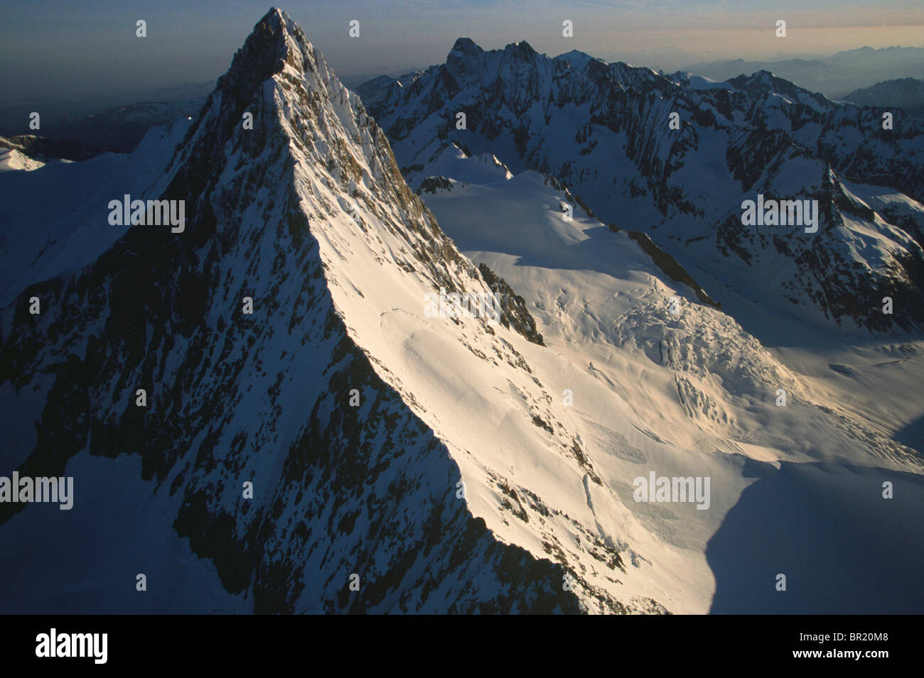 Northen Western Ridge Of Finsteraarhorn Oberland Massif Stock Photo Alamy