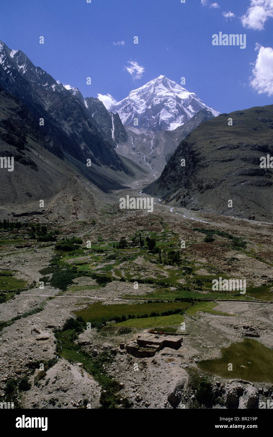 Mountain in Hindu Kush range, Little Pamir, Wakhan, Afghanistan. Stock Photo