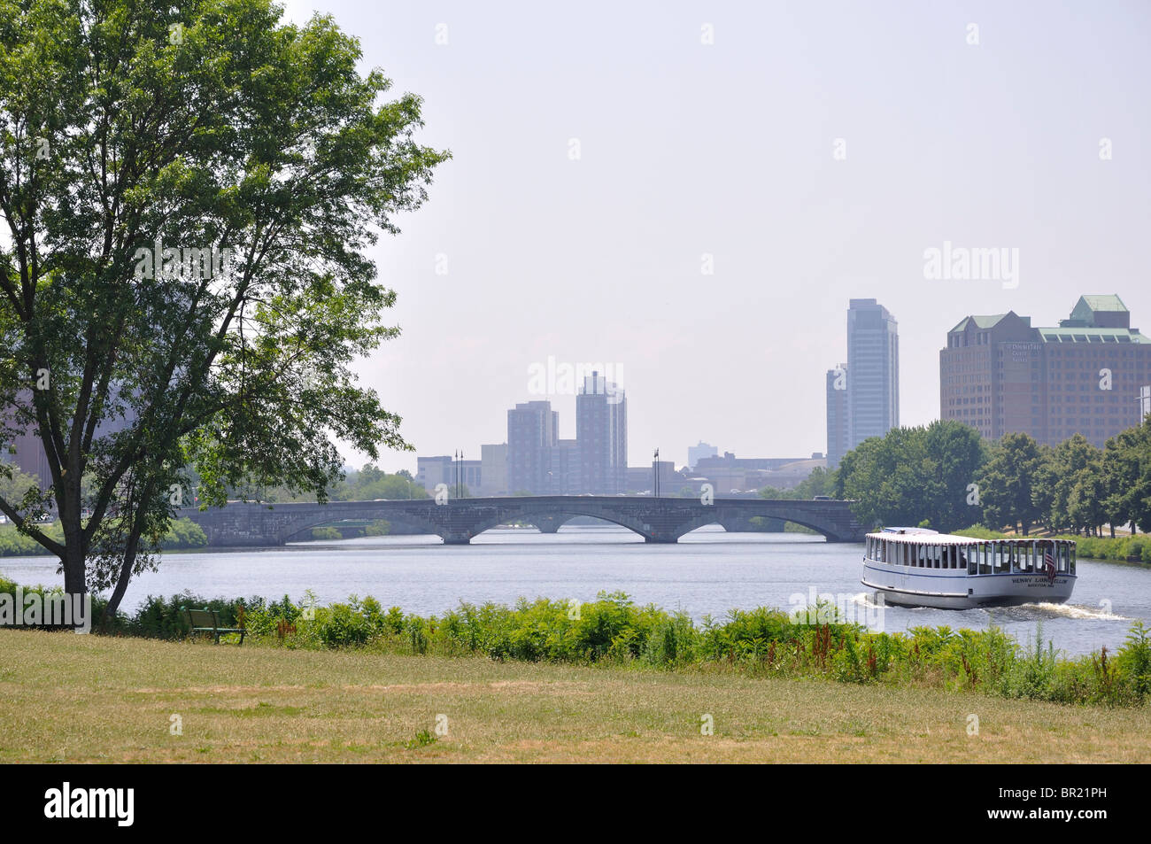 Boston skyline with the Charles River, Massachusetts, USA Stock Photo ...