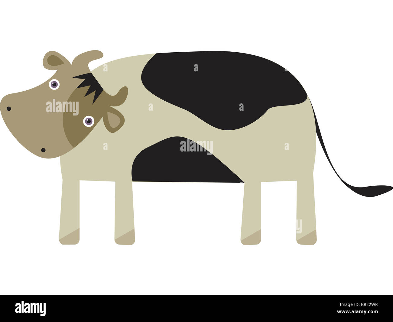 Drawing of a cow Stock Photo - Alamy