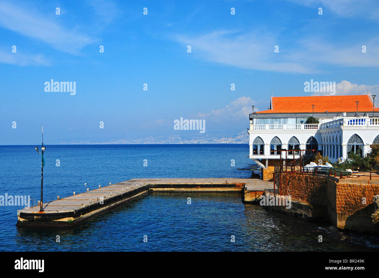 La Plage At Cafe Dorient Beirut Lebanon Stock Photo