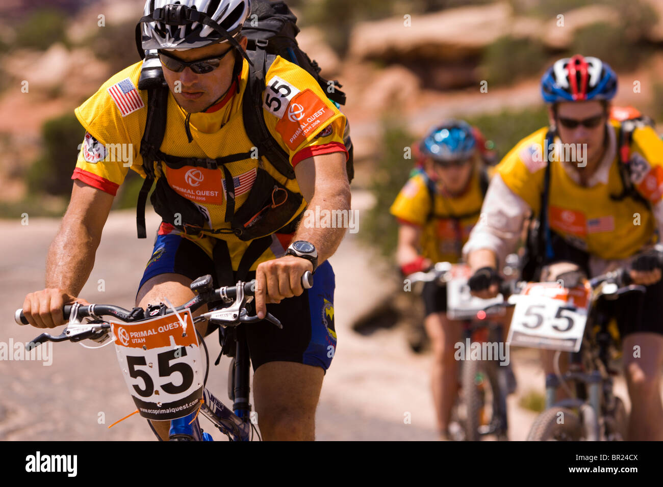 Racers in action hi-res stock photography and images - Alamy