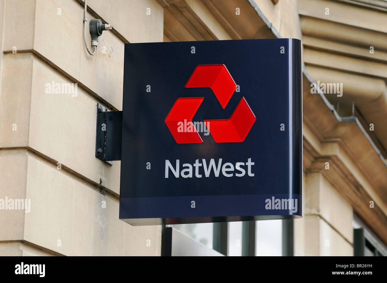 NatWest Bank Sign Stock Photo