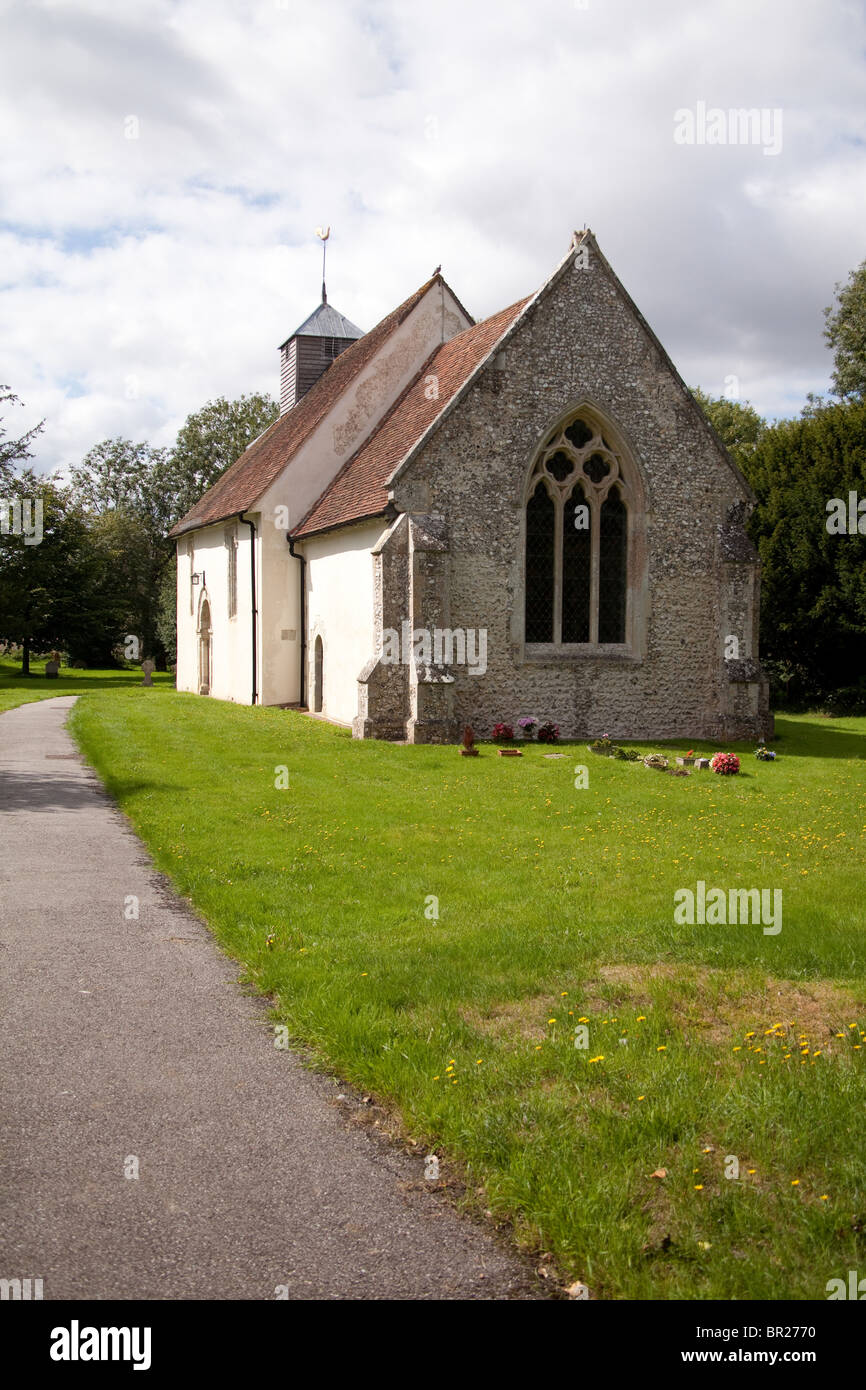 St James church, Upper Wield, Hampshire, England. Stock Photo