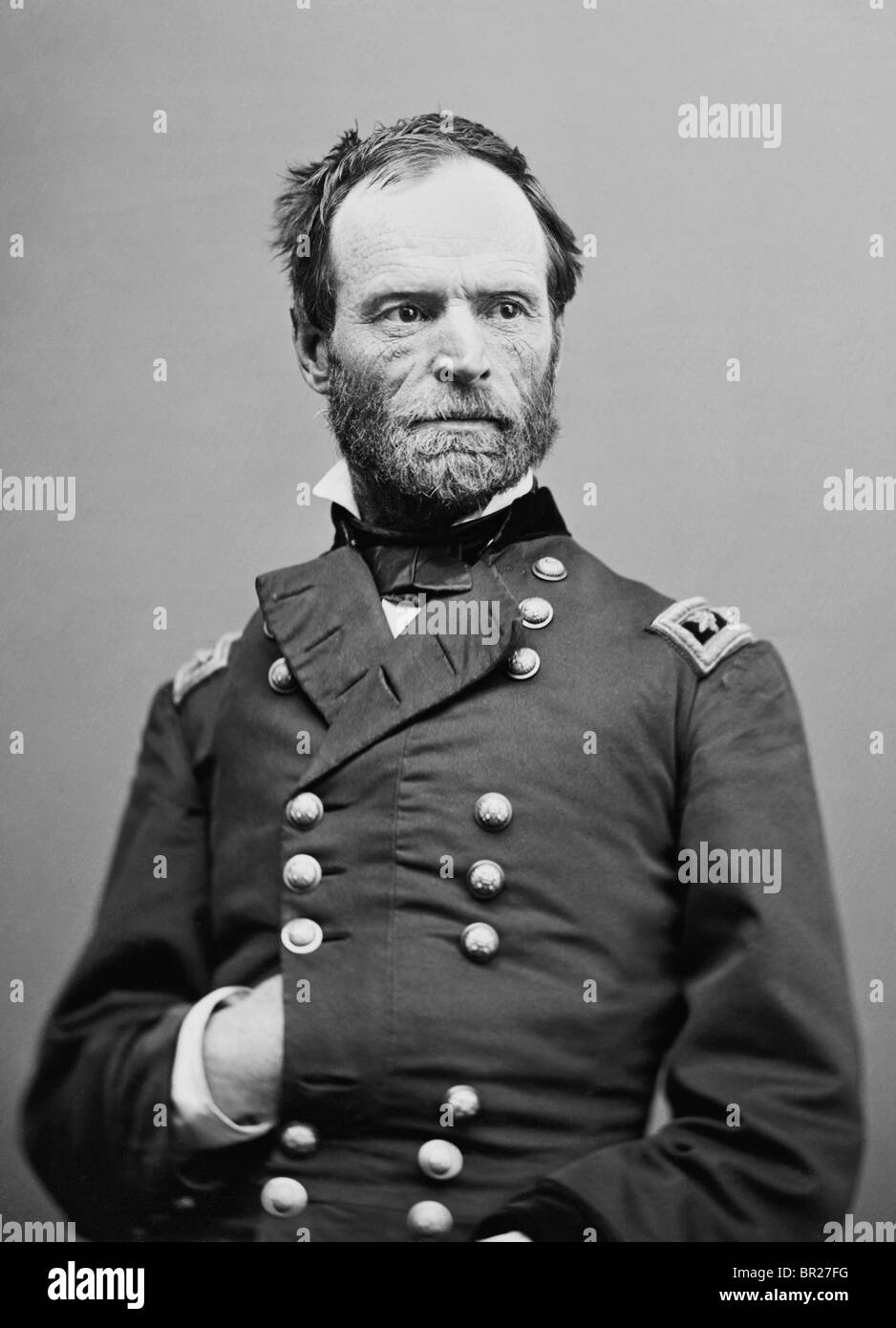 William Tecumseh Sherman (1820 - 1891) - Union Army General in American Civil War + Commanding General of US Army 1869 - 1883. Stock Photo