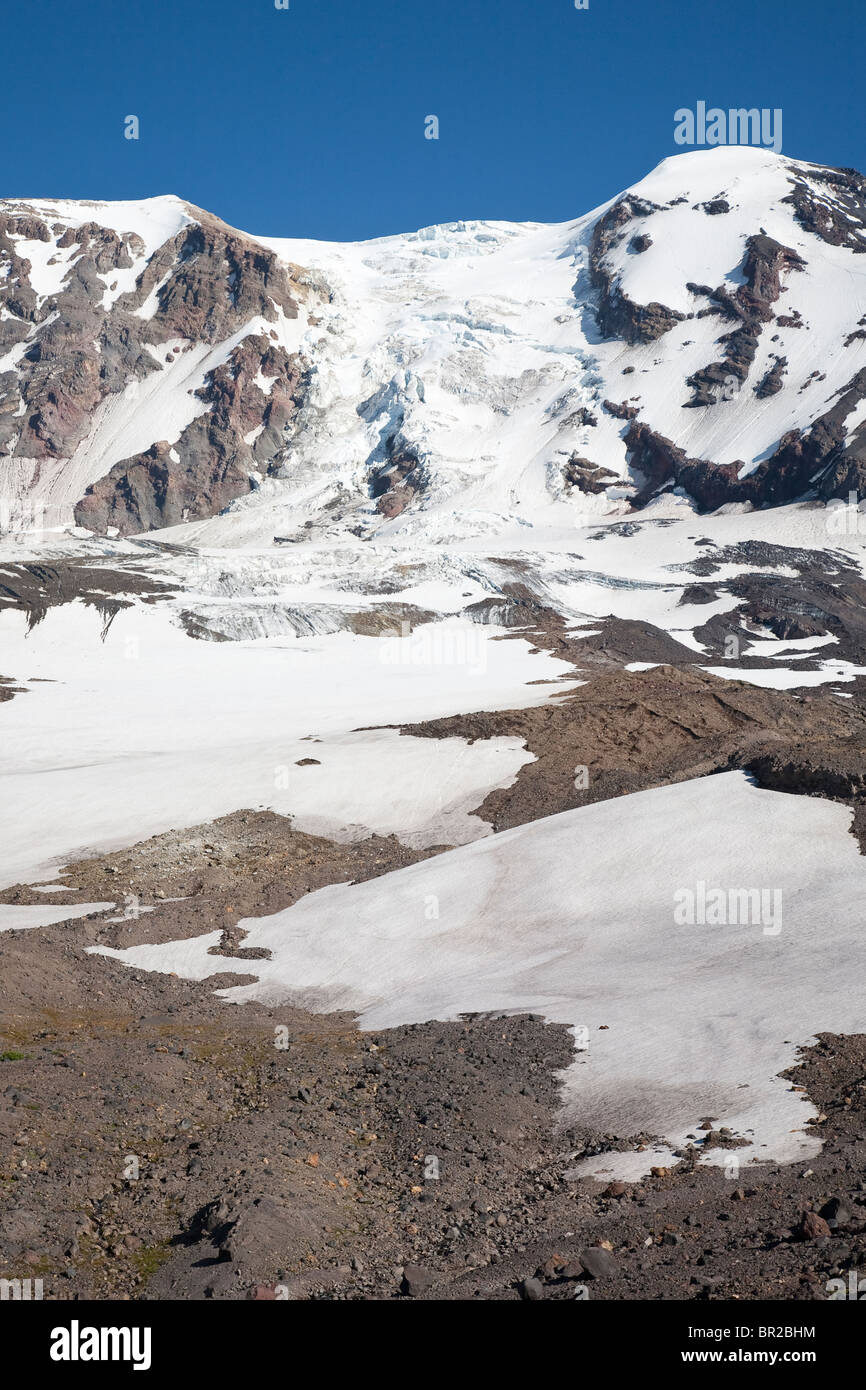 Adams Glacier on the northwest flank of Mount Adams, Mount Adams