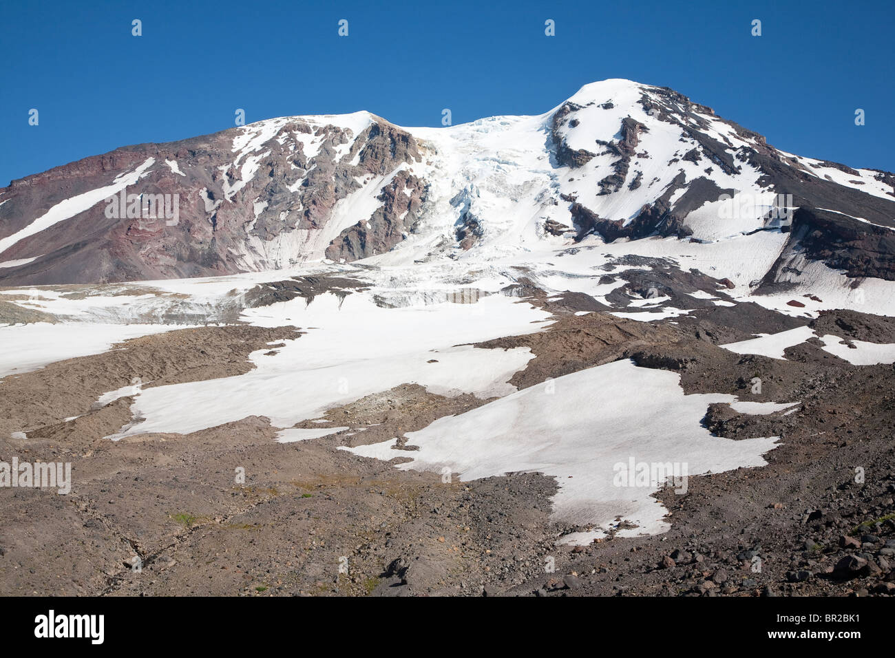 Adams Glacier on the northwest flank of Mount Adams, Mount Adams