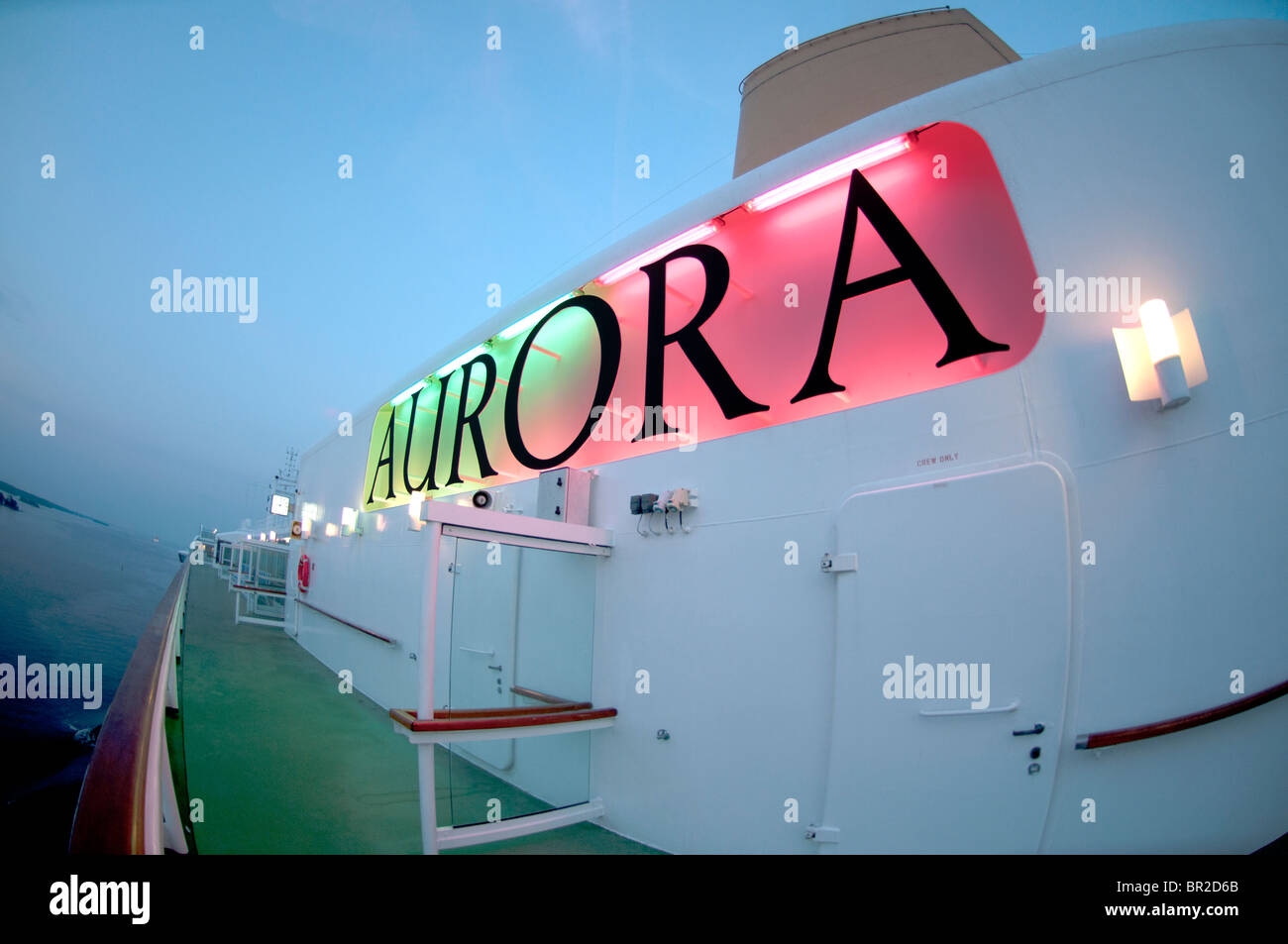 https://c8.alamy.com/comp/BR2D6B/a-fisheye-photograph-of-the-metal-sign-displaying-the-word-aurora-BR2D6B.jpg
