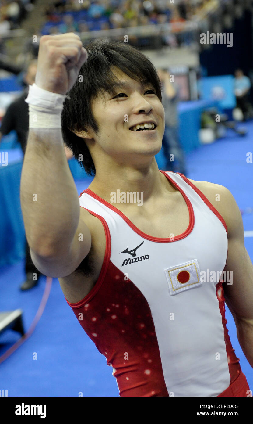 15.10.2009.World Gymnastics Championships at the O2 Arena London.Mens Finals Competition. Stock Photo