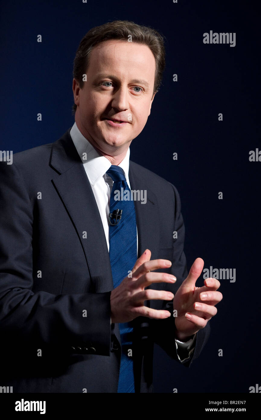 David Cameron addresses the Conservative Spring Forum, Brighton, 28th February 2010. Stock Photo