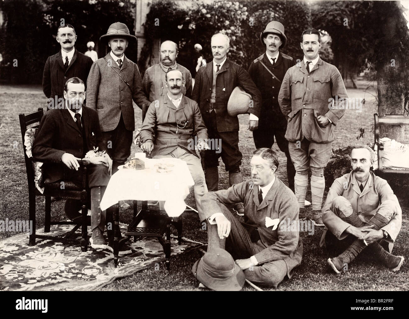 Hunting party including the Prince of Wales, later V taken on