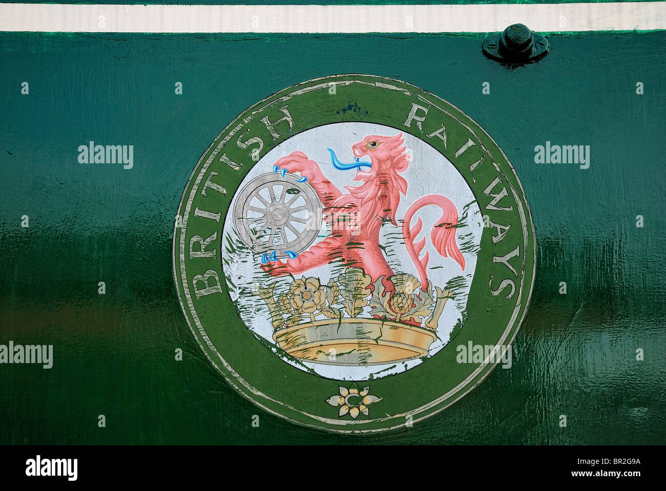 old british railway logo uk Stock Photo