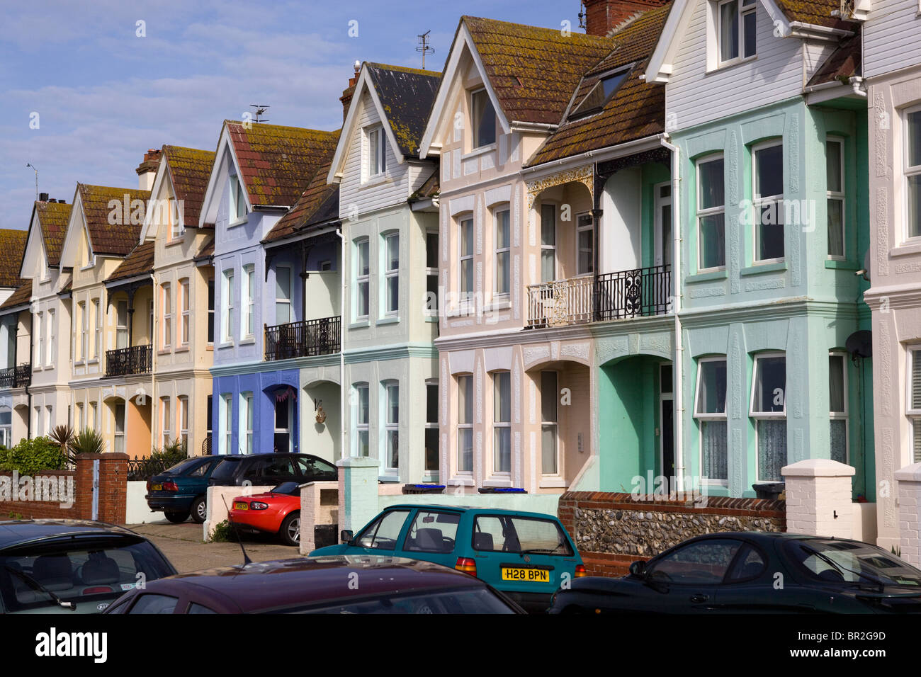Terraced Houses Worthing West Sussex Stock Photo Alamy