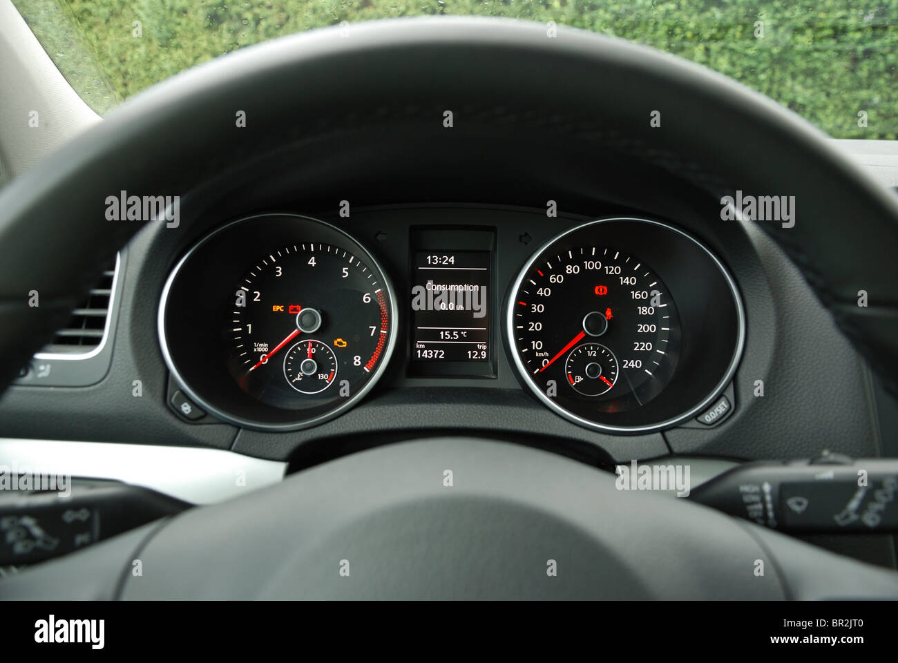 car instruments cluster, speedometer, tachometer Stock Photo Alamy