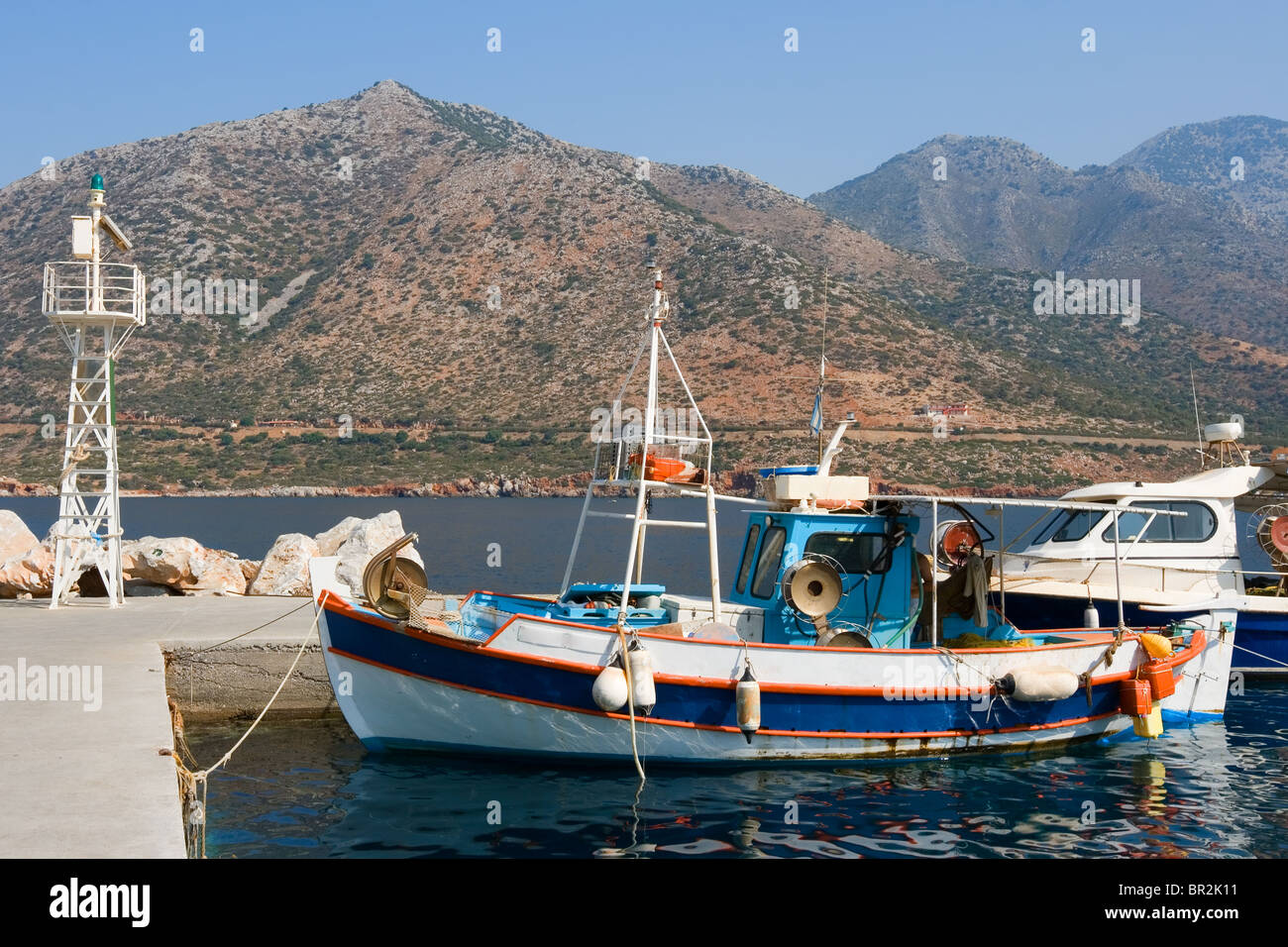 Fishing boats, Crete Stock Photo