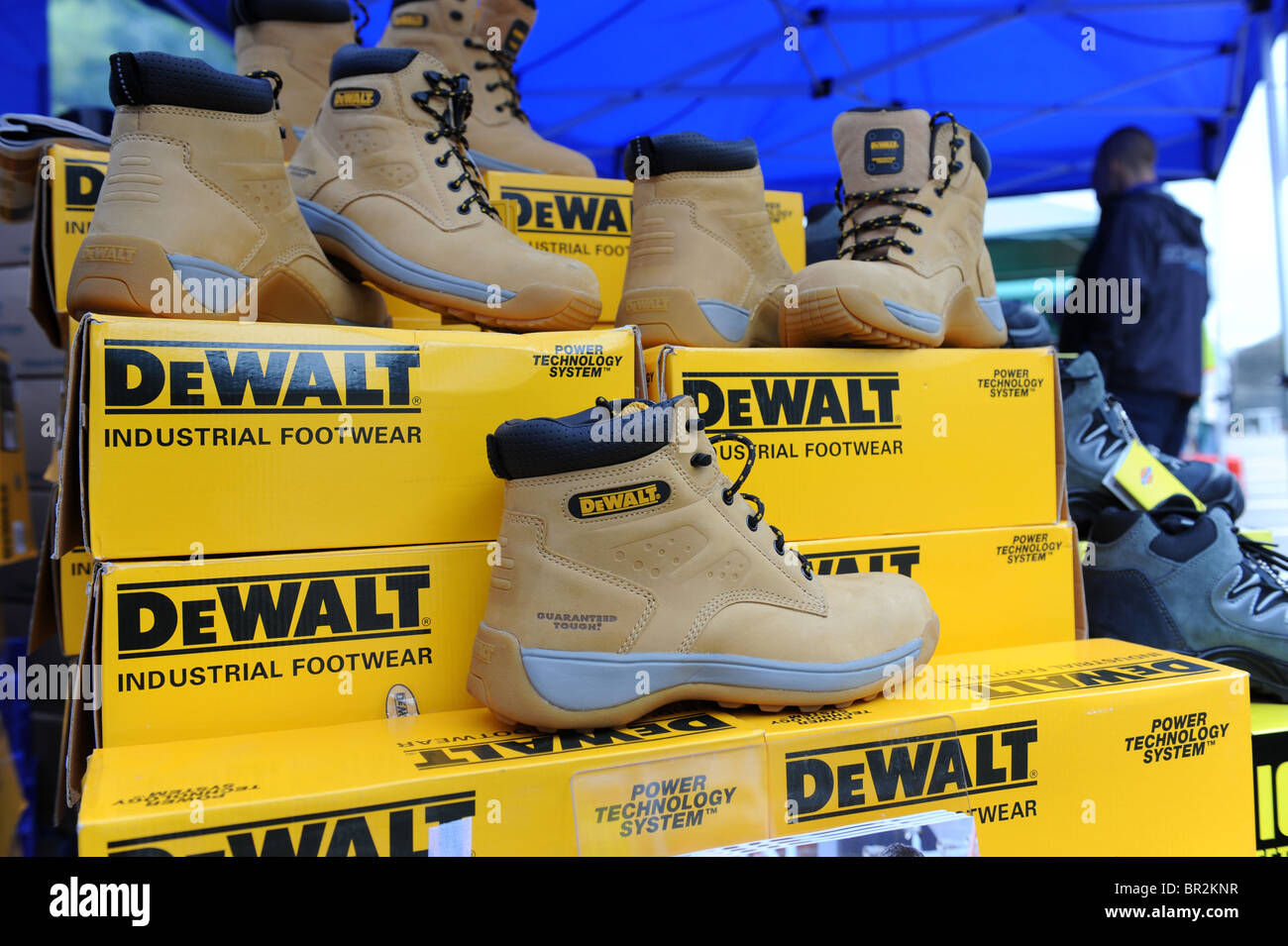 DeWalt Industrial footwear on sale Stock Photo - Alamy