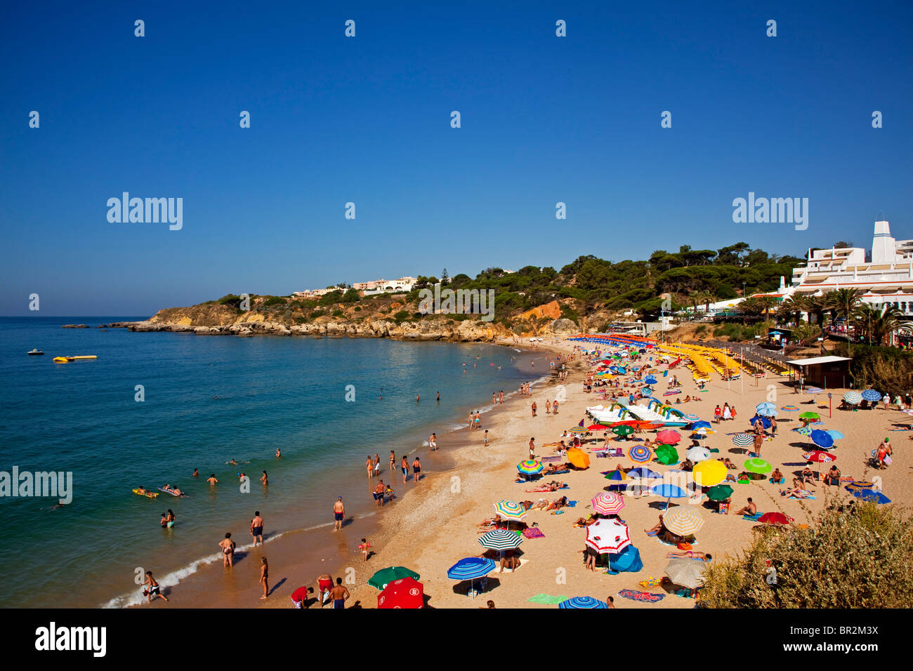 The beach at Praia da Oura Algarve Portugal Stock Photo