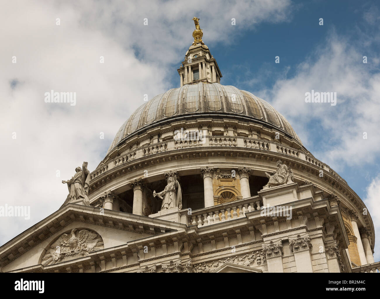Dome of St Paul's cathedral, London Stock Photo