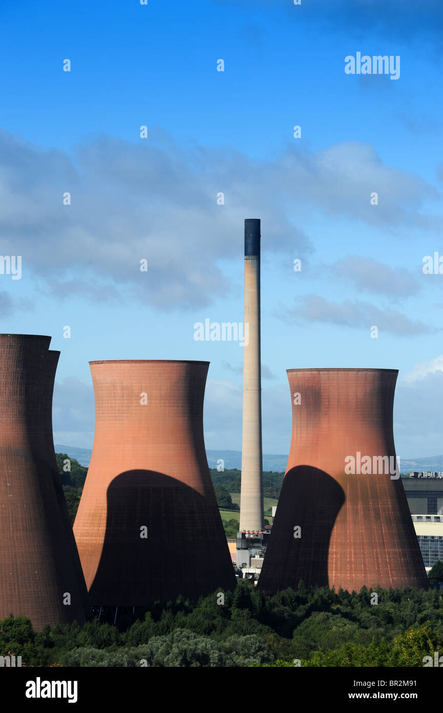 Ironbridge Power Station cooling towers in Shropshire Stock Photo