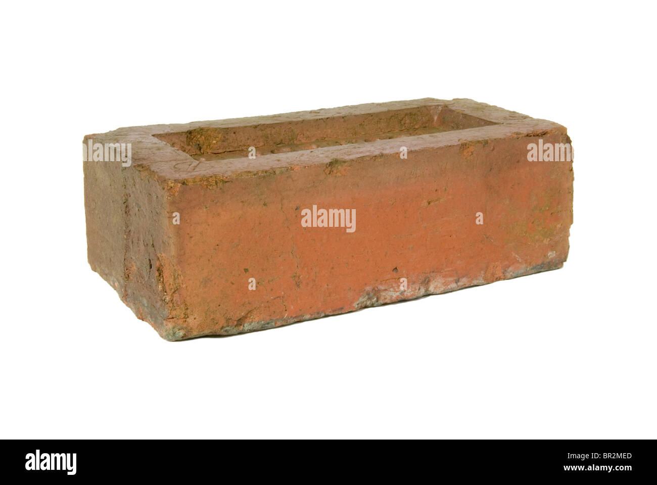 A single red house brick Stock Photo