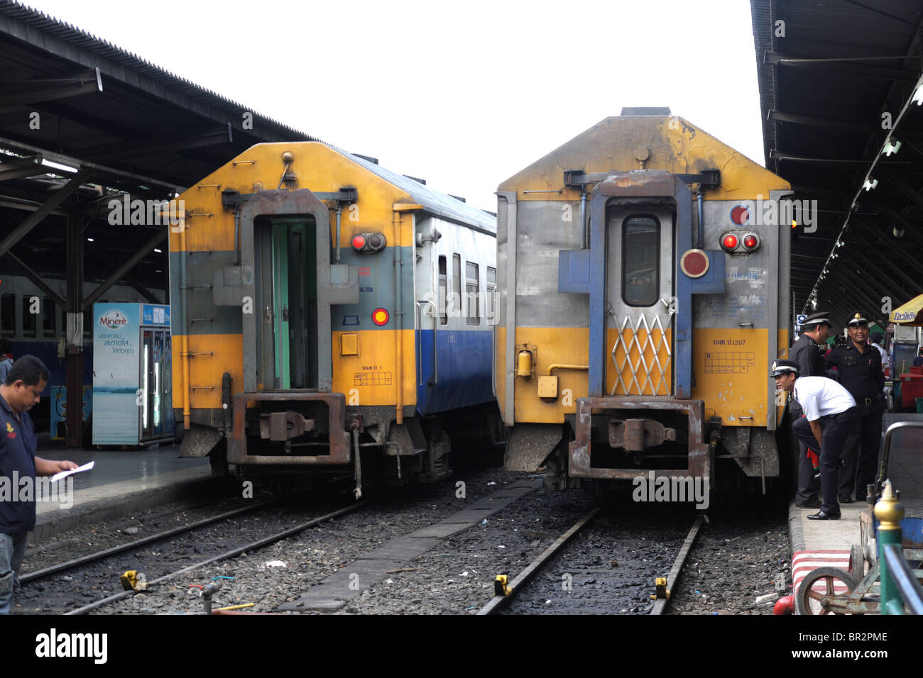 Diesel train in Thailand Stock Photo Alamy