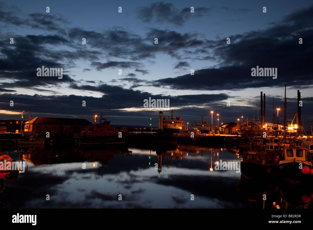 Kirkwall Harbour in the Orkney Islands, Scotland Stock Photo Alamy