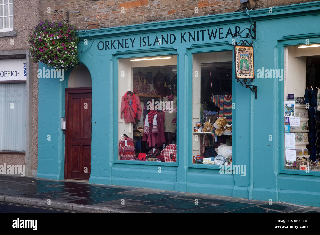Orkney Island Knitwear Shop, Kirkwall, Orkney Islands, Scotland Stock Photo