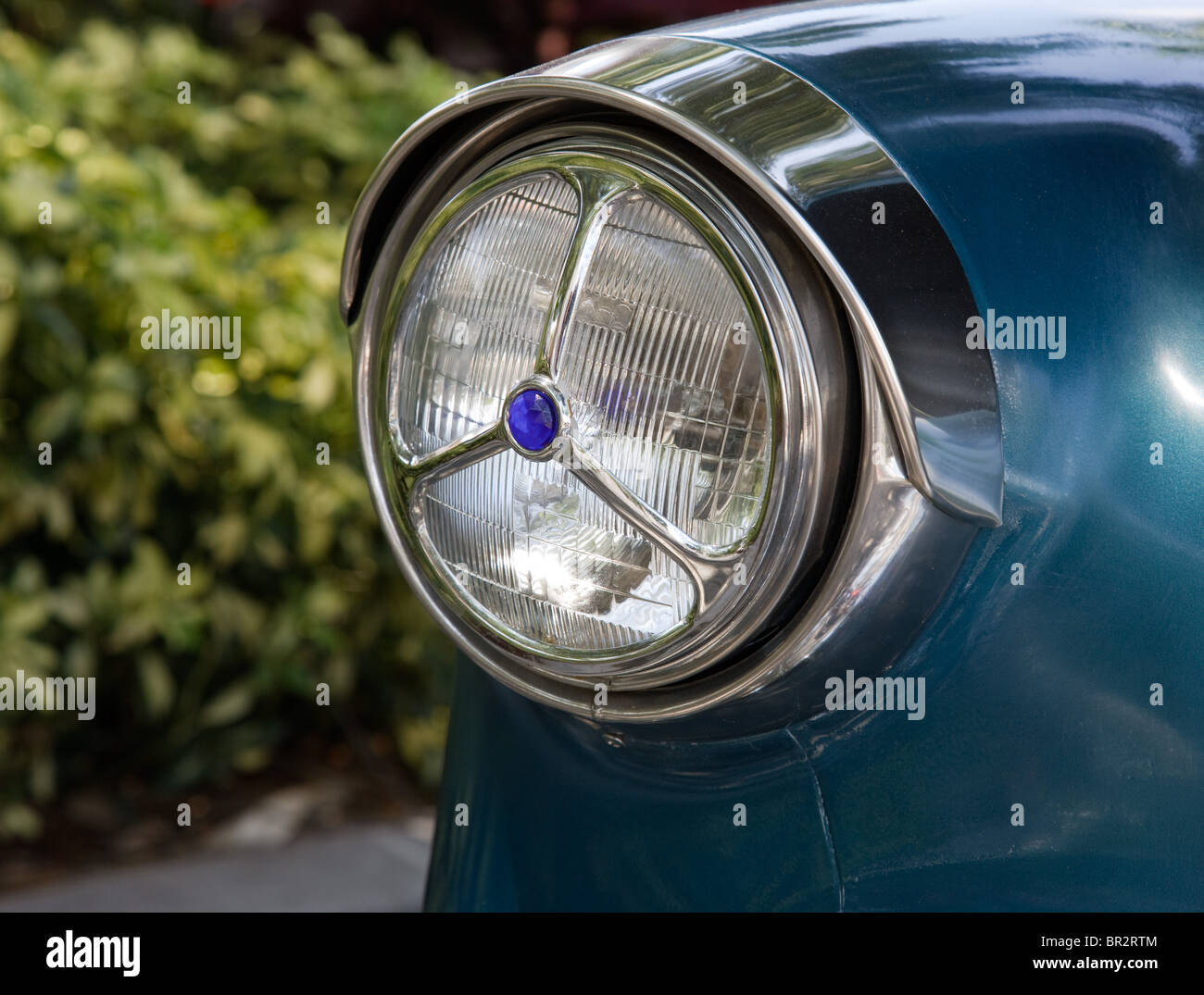 Headlight of old car Stock Photo Alamy