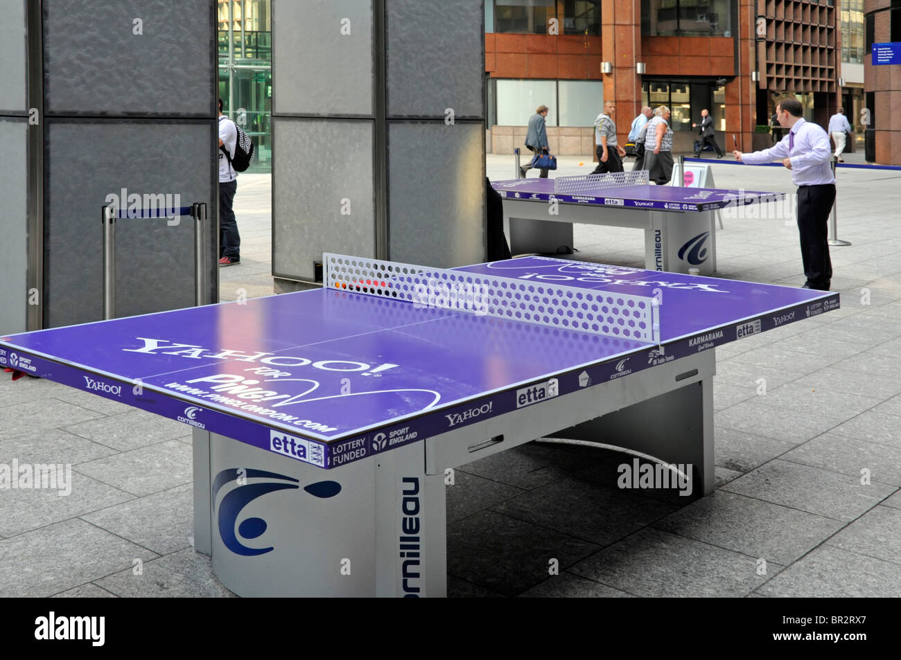 Outdoor table tennis tables supplied by Ping a partnership between ETTA