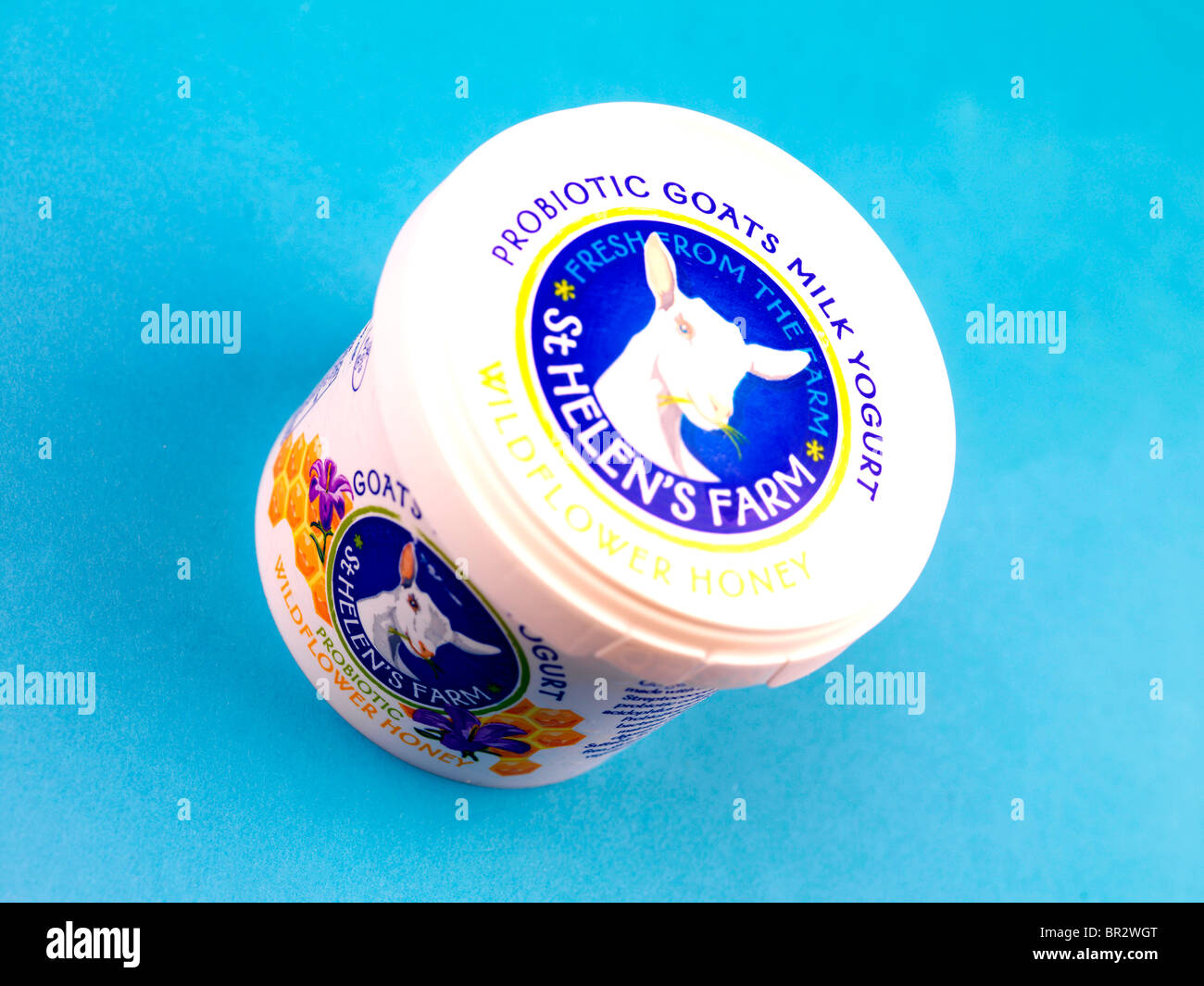 Goats Milk Yoghurt Stock Photo Alamy