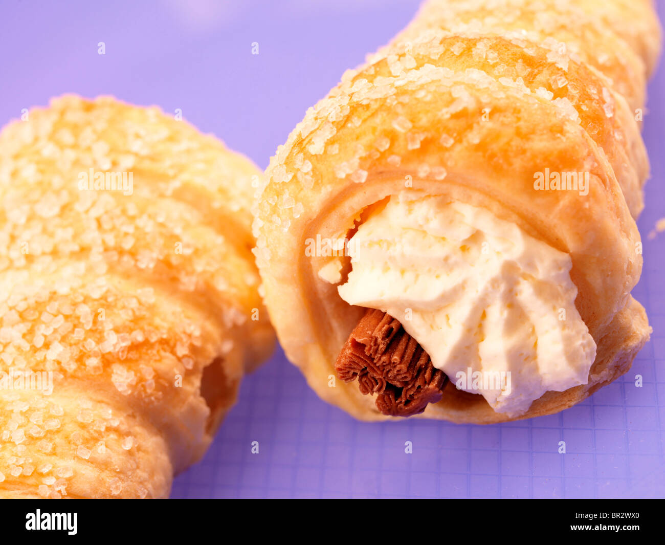 Food baked patisserie pastry pastries horn 99 flake chocolate cream hi