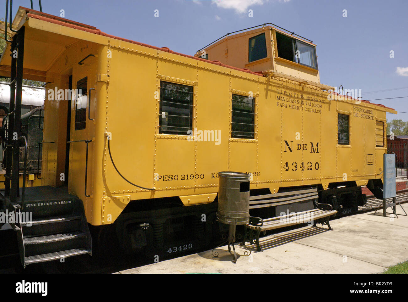 Train caboose, Museo Nacional de los Ferrocarriles Mexicanos or