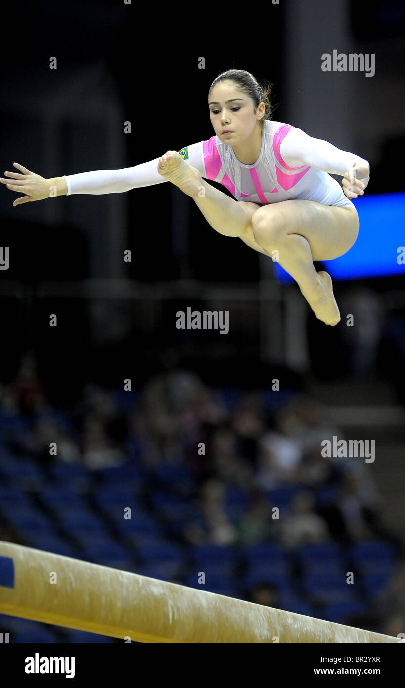 October 2009.World Championships Gymnastics at the O2 Arena London. Womens qualifications. Stock Photo