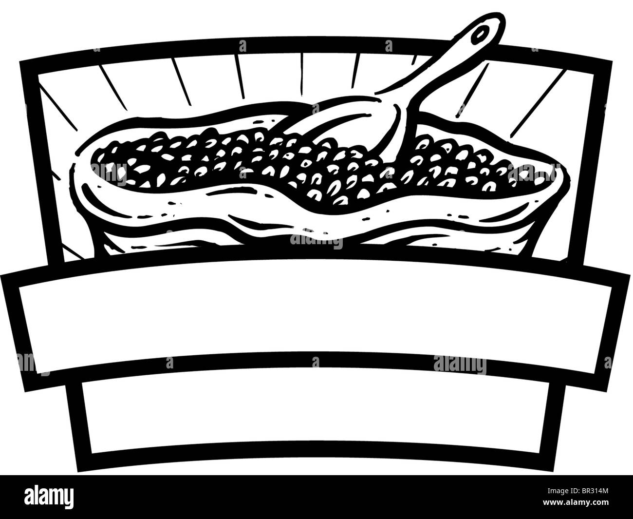 A Black And White Bag Of Coffee Beans Logo A Black And White Bag Of Coffee Beans Logo