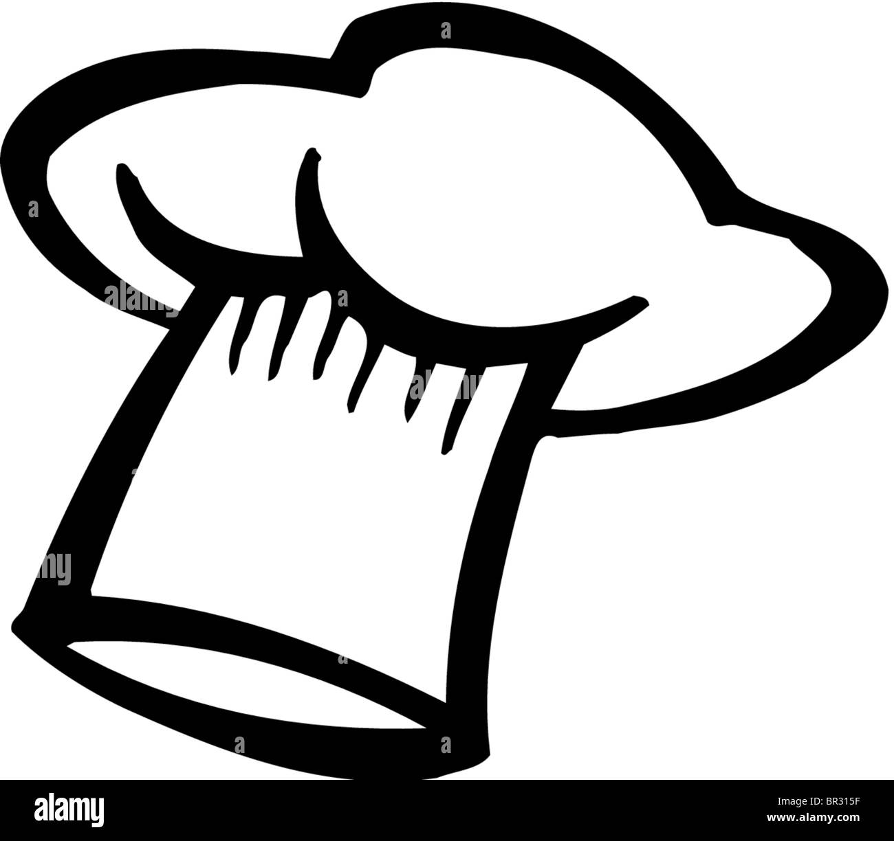 Chef hat black and white Clearance